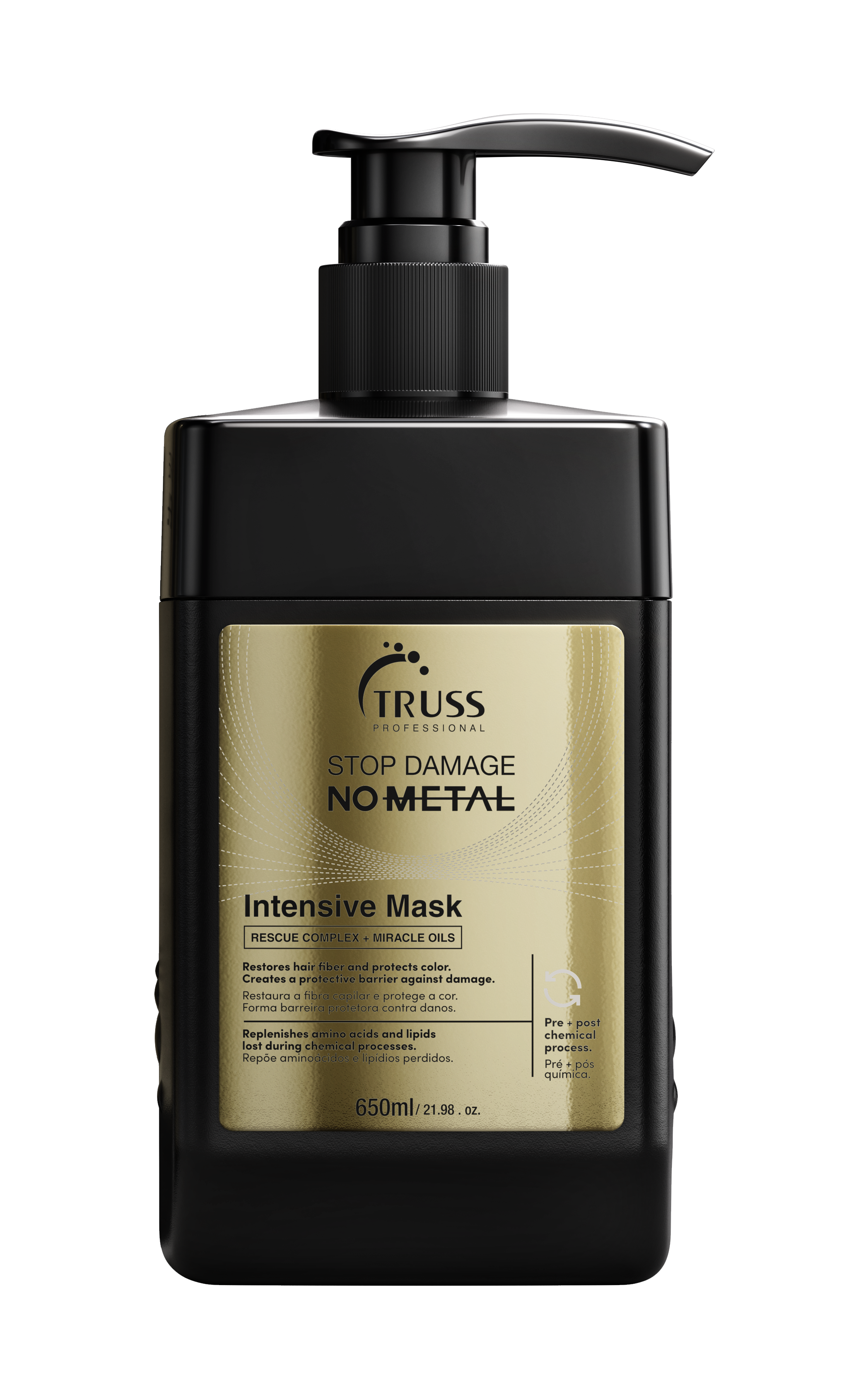 INTENSIVE MASK STOP DAMAGE NO METAL 650ML